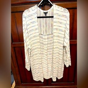 Torrid multicolored striped cardigan size 0
